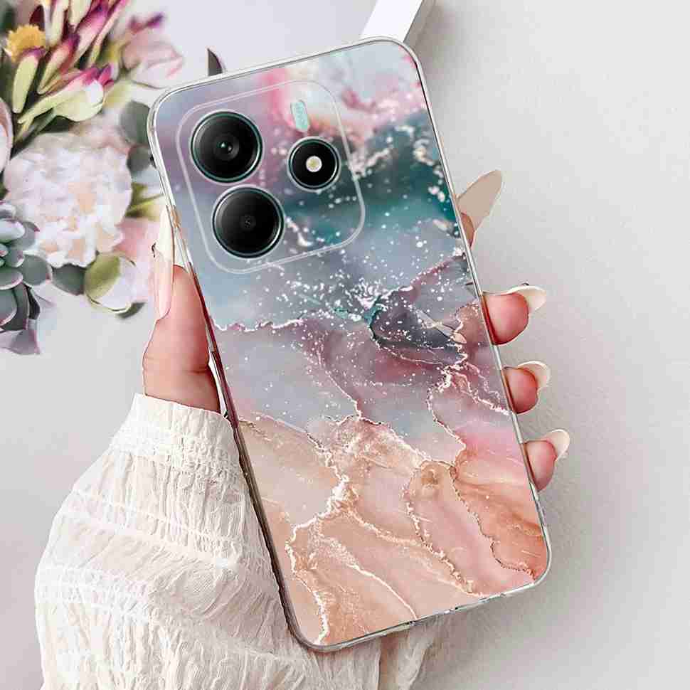 For Xiaomi Redmi Note 14 5G Case New Design Flowers Soft Silicone TPU Cover For Redmi Note 14Pro note14 Pro 5G 6.67" Bumper Bags
