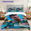 Cristiano Ronaldos Passion Field Three-piece Set (1 * Duvet Cover + 2 * Pillowcase, Without Core) 2D Flat Bedding Set Duvet Cover and Pillowcase
