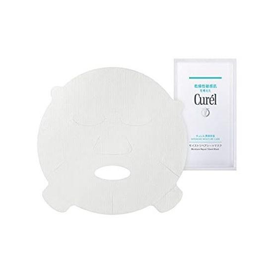 Curel Deep Moisture Moist Repair Sheet MaskQuasi-drug White 4 Sheets