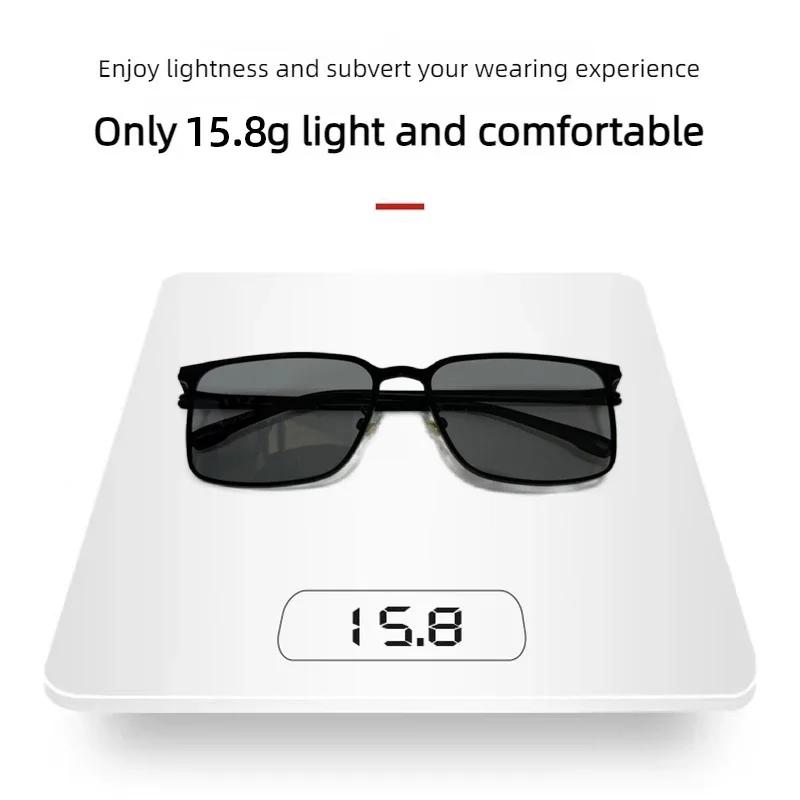 Ultra Light Stainless Polarized Sunglasses Men High Quality Metal Square Male Sun Glasses Fashion Summer Driving Shades Uv400