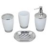 Elegant Euro-American Bathroom Set: 6-Piece Toiletries & Electroplated Lotion Bottle