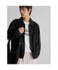 Lightweight Denim Zip-Up Outerwear Black
