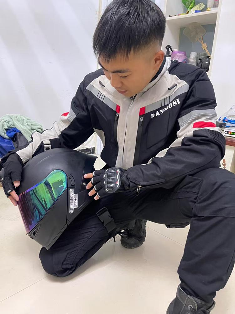 Men's Motorcycle Cycling Jackets Riding Suit Waterproof Winter Warm Split Type Back Protection Elastic Outdoor Storage Equipment