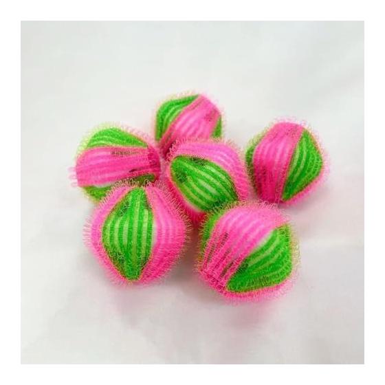 Laundry Nylon Balls Set of 6, Random Colors, Hair Collection Laundry, Pet Hair Loss Cleaning Cleaner, Hair Removal, Dogs, Cats, Rabbits, Hair Balls,