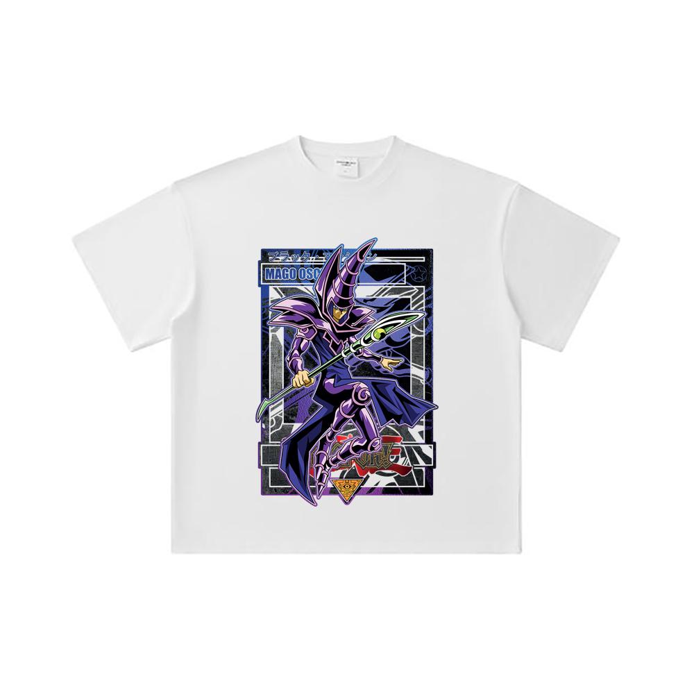 260 GSM Double Yarn 32 Count 100% Cotton Yu-Gi-Oh V5 Mago Oscuro Print Unisex Heavy Cotton T Shirt