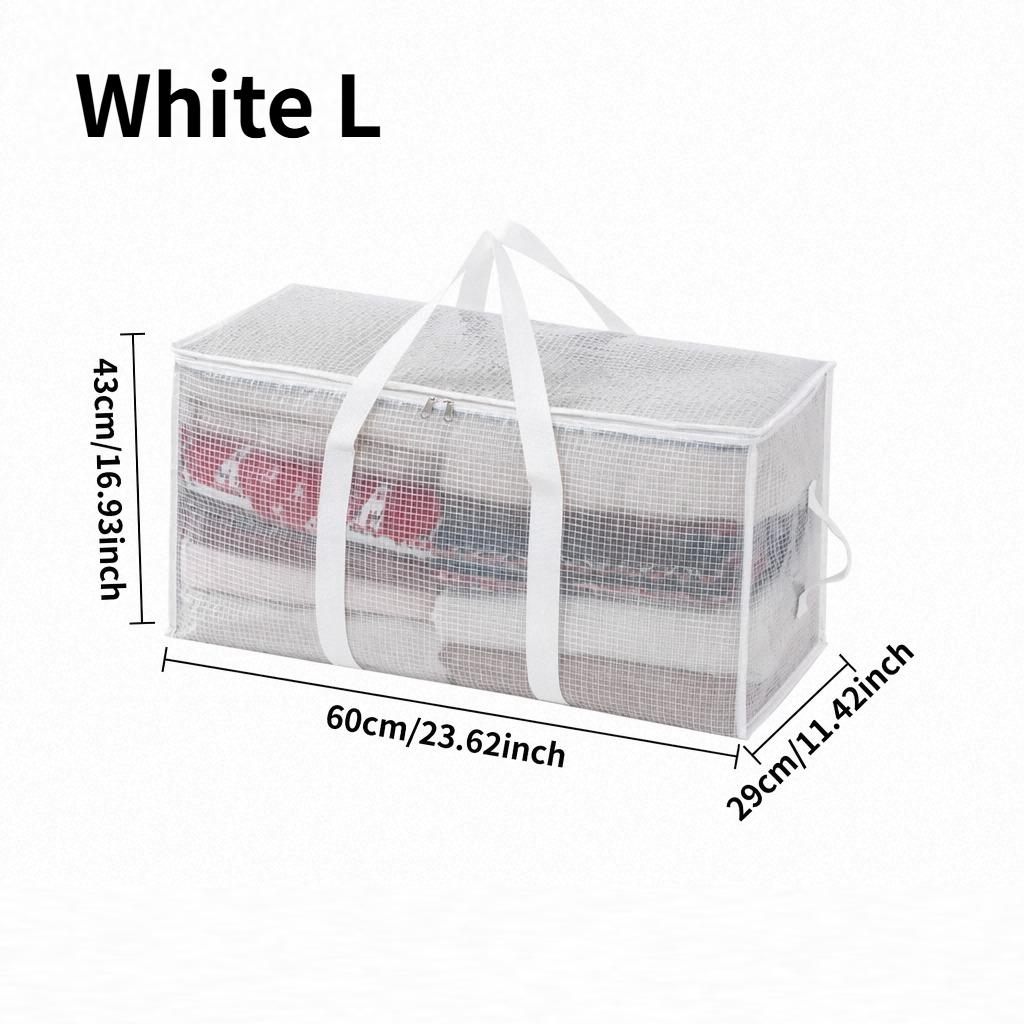 Moisture-Proof Strong Moving Packing Luggage Bags Extra Large Clear Home Closet Clothes Quilt Storage Organizer Foldable Handbag