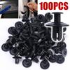 Black Plastic Rivets Fastener 8mm Hole Car Bumper Fender Retainer Clips Universal Auto Door Trim Panel Push Pin Clips Buckle
