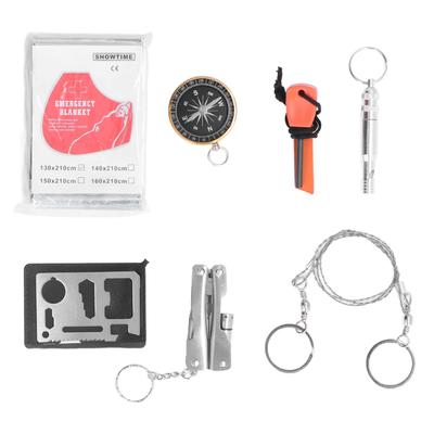 Kit de Herramientas de Supervivencia Caja de Emergencia Portátil para Coche Hogar Viaje Camping Oficina Deportes