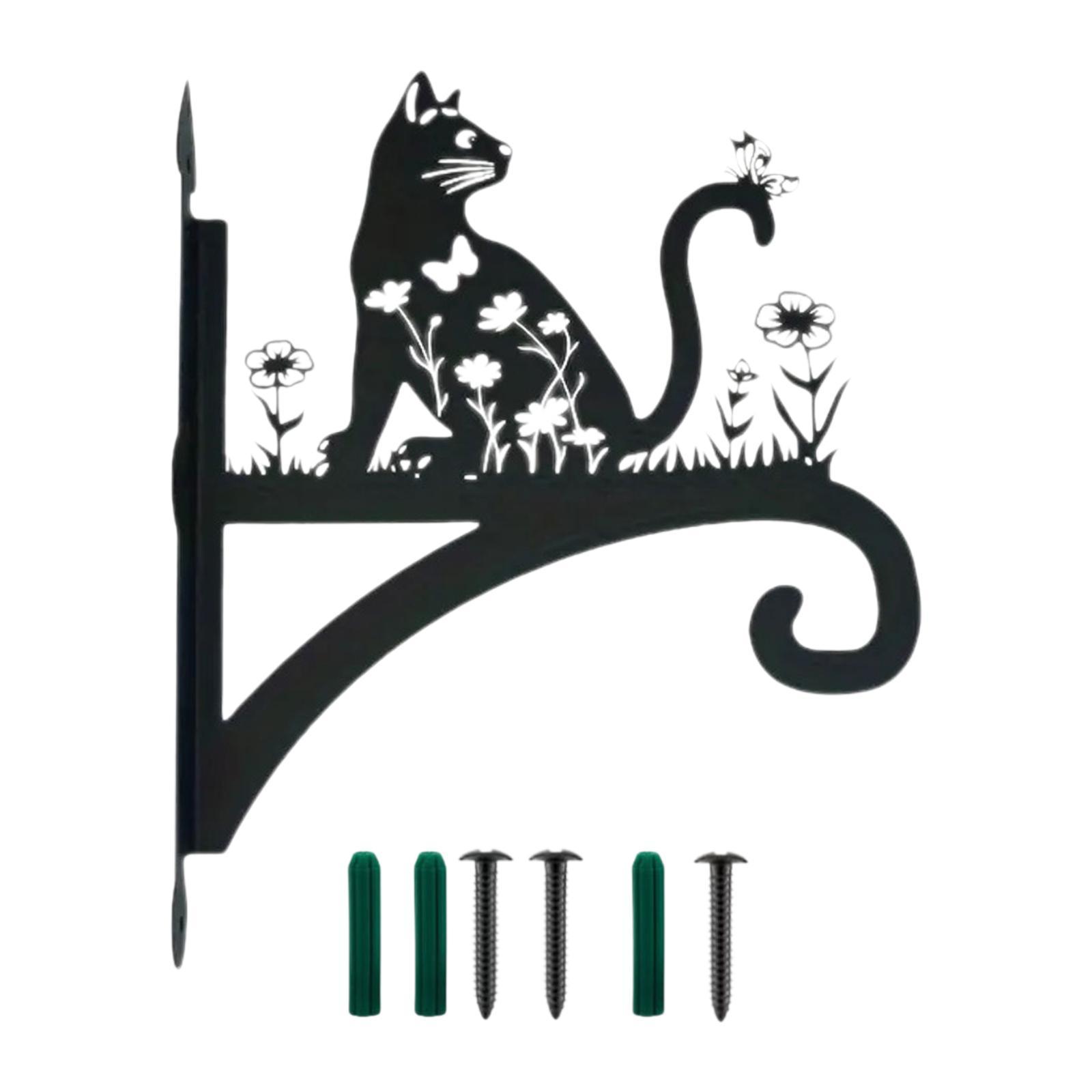 

Металлический настенный держатель для растений, усиленный, с силуэтом животного, для кормушек для птиц
