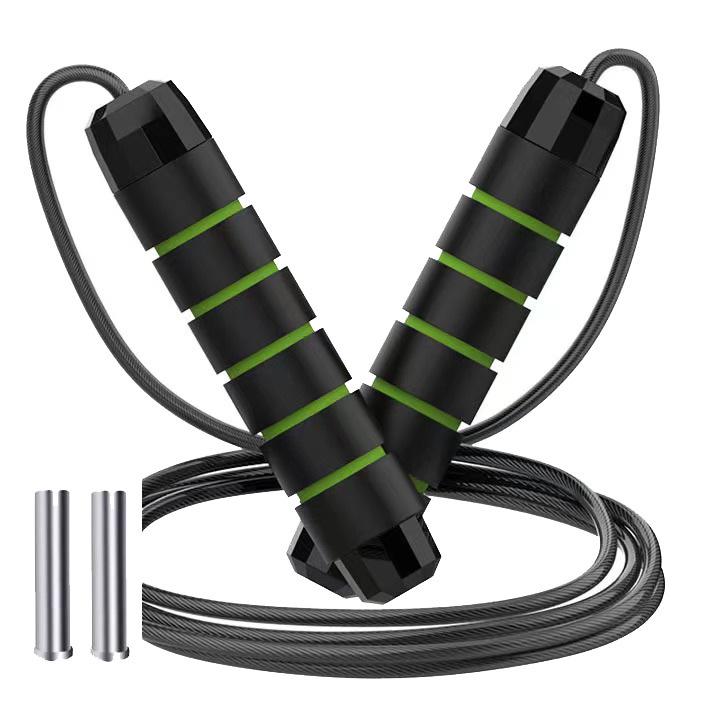 Weighted Steel Wire Jump Rope with Bearings – Ideal for Fitness, Weight Loss, Fat Burning, and Student Training