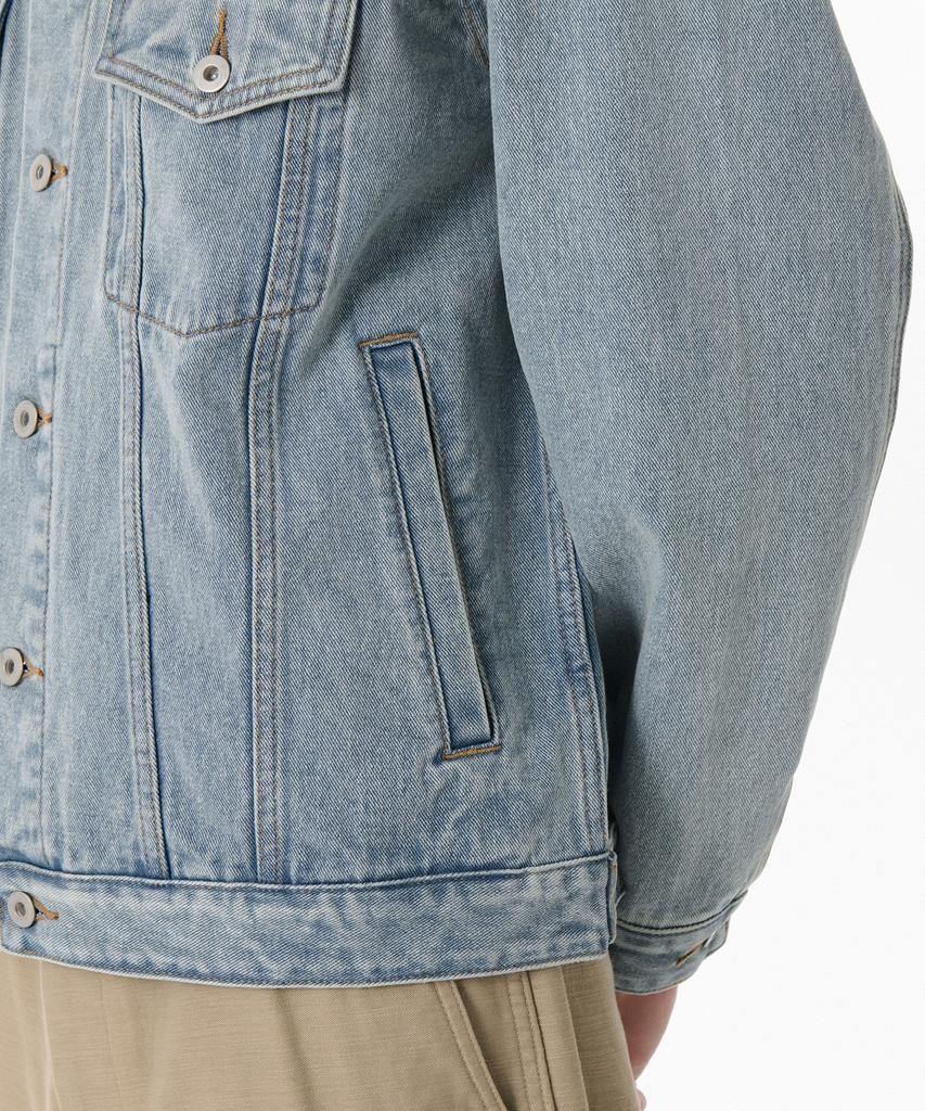 Musinsa Standard Relaxed Denim Trucker Jacket [Sky Blue]