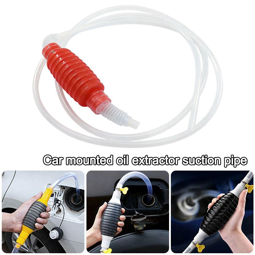 PVC Tube Fuel Tank Suction Pump 2 Meter Gas Siphon Hose Pump Manual Fuel Pump  Car Fuel Transfer