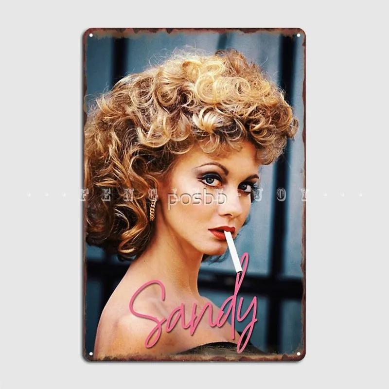 

Sandy Olsson Grease 70s Movie Poster Metal Plaque Club Home Wall Classic Plaques Tin Sign Posters 20x30cm