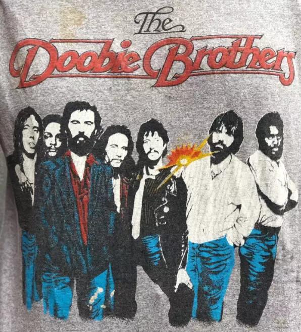 Vintage 1980 The Doobie Brothers Band Tee men  Size S-5XL Gray Unisex T-Shirt S