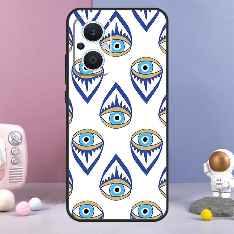 Lucky Eye Blue Evil Eye Print Funda For OPPO Reno 8 Lite 11F 12F 13F 14F 10 11 12 13 14 Pro OPPO Find X9 X5 X6 X8 Pro Case