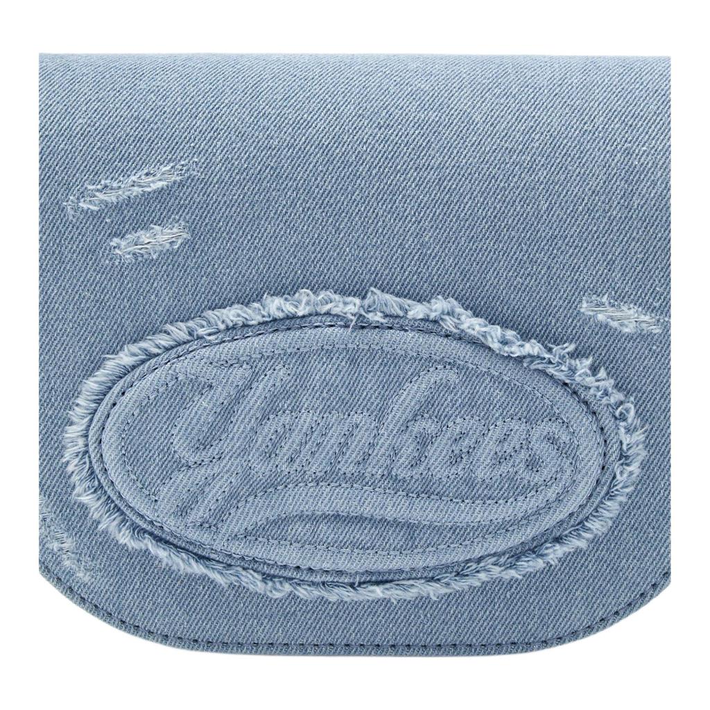 MLB New York Yankees Engraved Vintage Twill Cotton Shoulder Bag Women Bags Blue 3ACRVD15N-50BLL