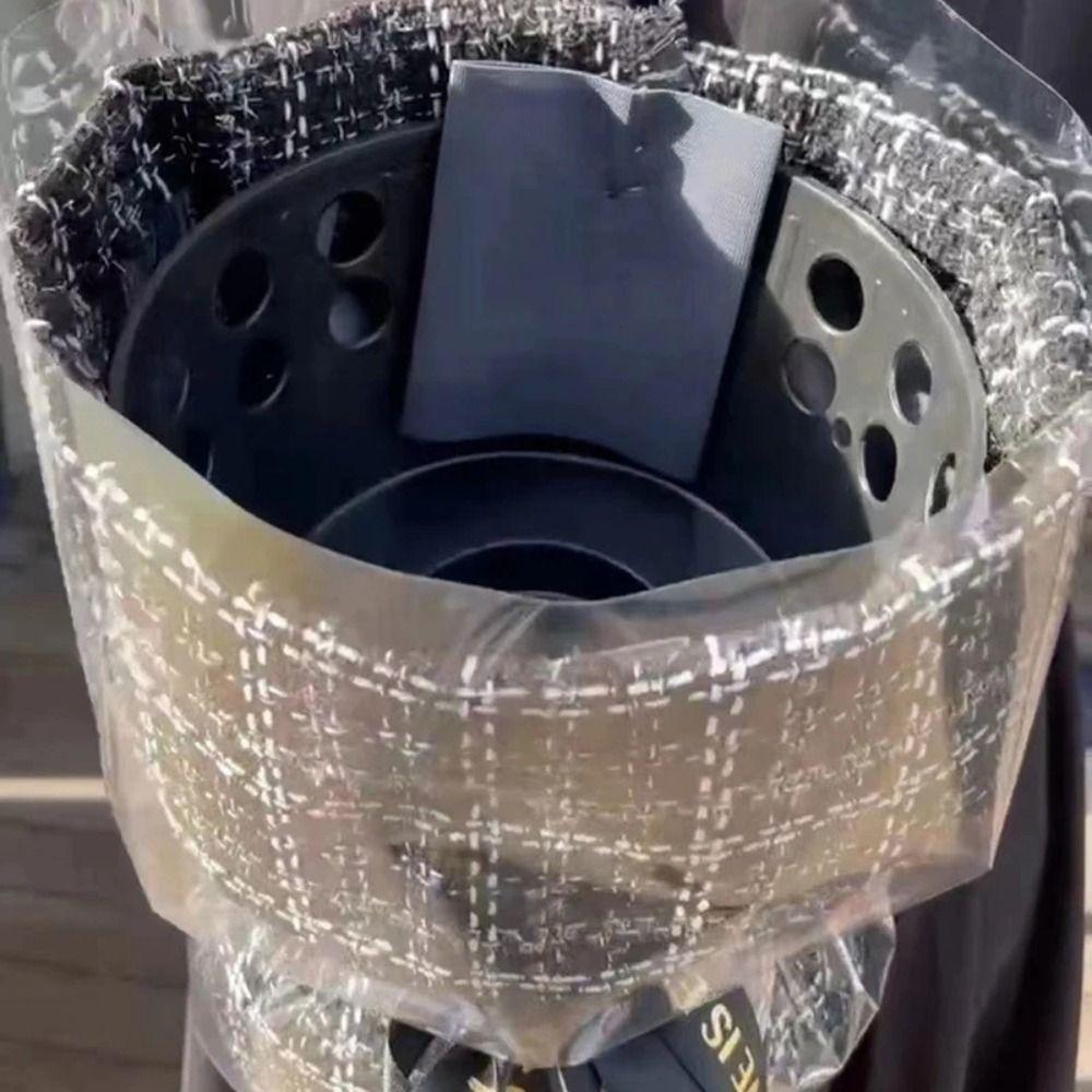 1 Stück langlebige Blumenverpackung, Blumenstrauß-Basis, Blumenartefakt, Liner-Basis, Wickel, Blumenbasis, Kunststoff, S/L, Blumenstraußverpackung