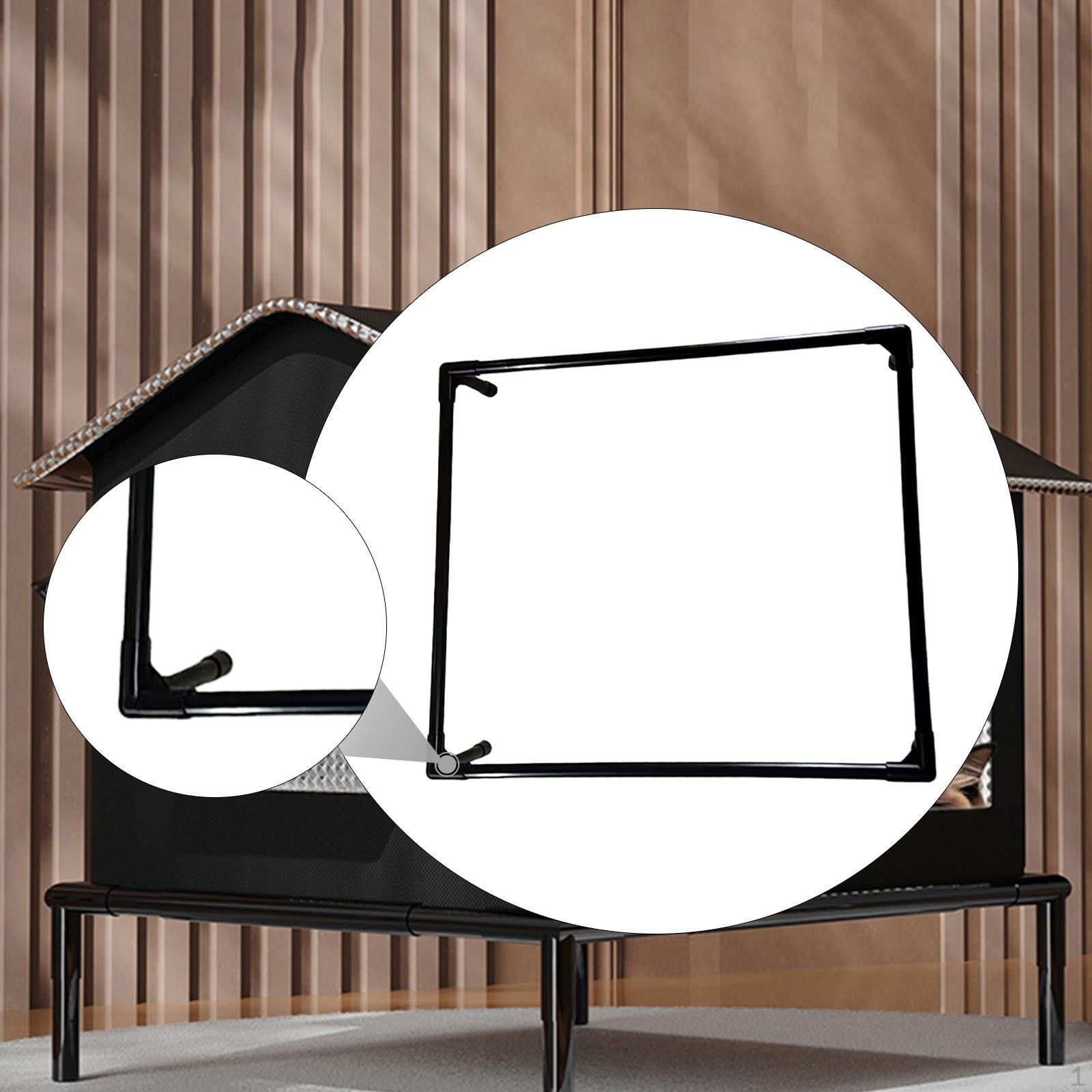 

Pet Bed Frame Bracket Easy to Assemble with Legs Stable Sturdy Elevated Cat Rest Holder 44cmx34cm