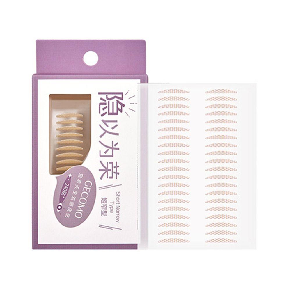 240Pcs Mesh Type Double Eyelid Tape Waterproof Big Eye Invisible Eye Stickers Self-adhesive Eye Lift Strips Swelling Eyelid