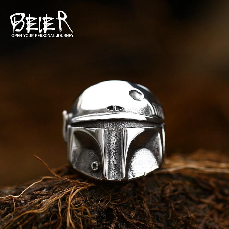 

Beier 316L Stainless Steel Ring Top Quality New Clone Storm Ring Fashion Punk Biker Jewelry LLBR8-293R 7