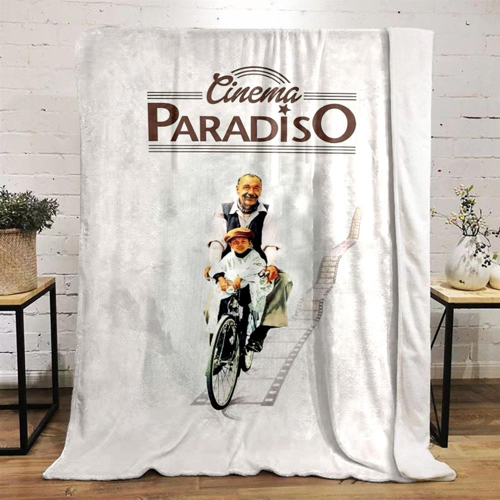 Cinema Paradiso Poster Design Warm blanket, Flannel blanket for bedroom, living room, sofa, and nap.