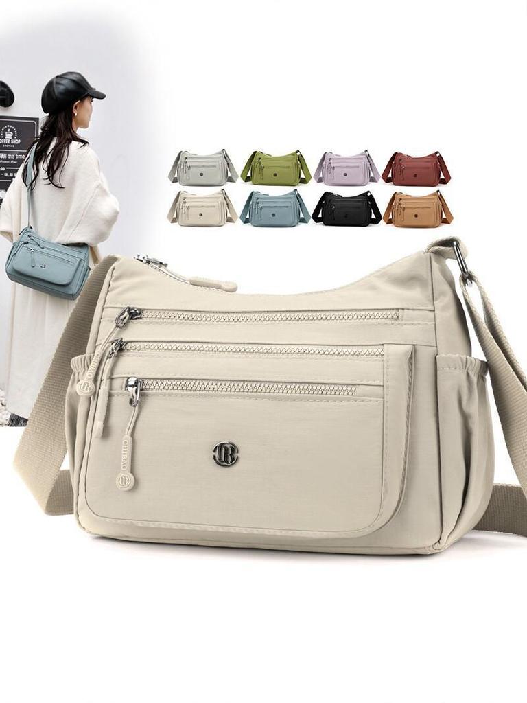 2026 Women's Lightweight Nylon Crossbody Bag: Versatile, Large Capacity, Fashionable Casual Shoulder Bag