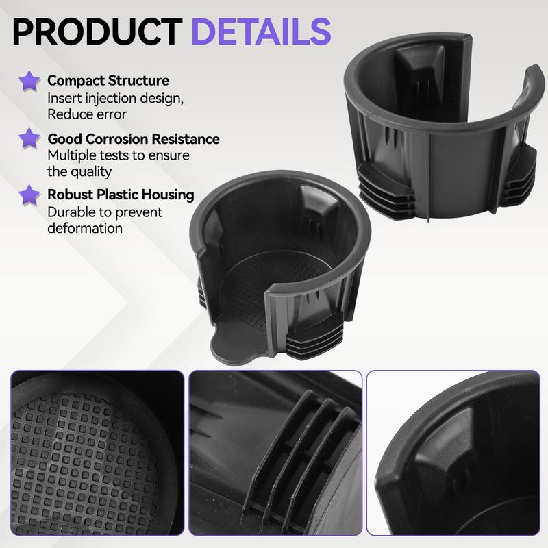 2PCS Center Console Drink Cup Holder ert LR087454 LR021330 For Land Rover L322 L405 LR3 LR4 Range Rover Sport Discovery