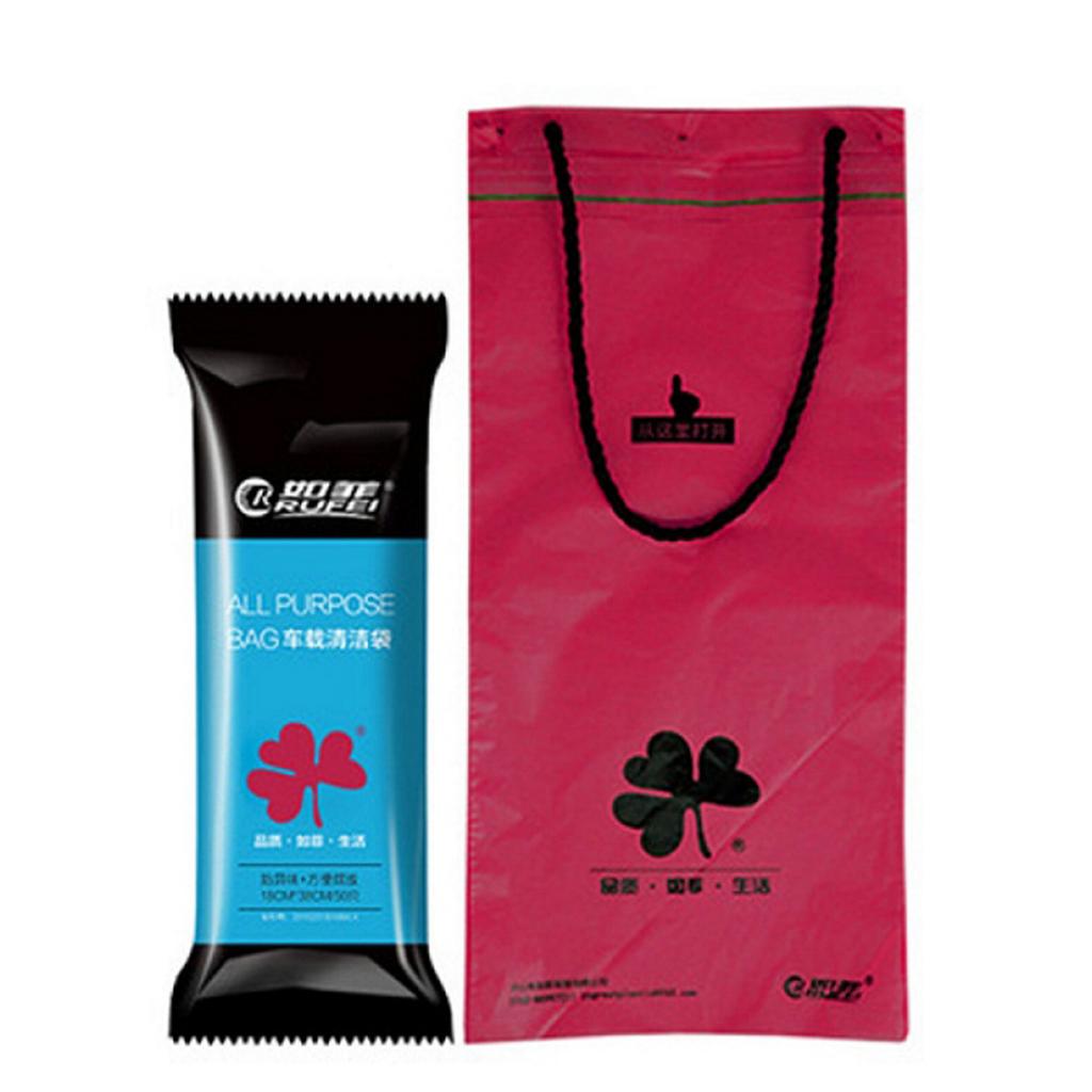 50pcs Car Trash Bag, Stick-on Disposable Trash Bag, Leakproof Vomit Bags for Car, Kitchen, Travel, Camping, Bedroom, Study Room, Office