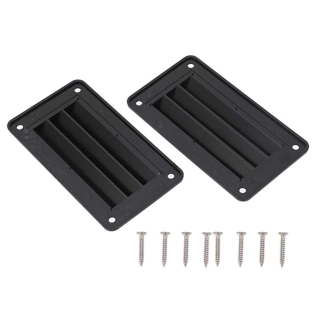 2pcs RV Air Vent Louver Professional Bathroom Office Ventilation Outlet Grille Louver for Boat