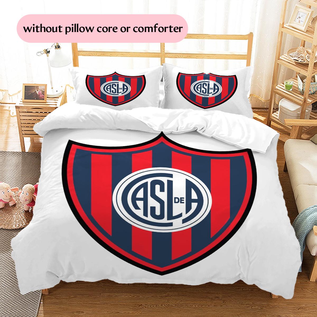 San Lorenzo de Almagro Pattern Bedding Home Decoration Birthday Gift (1 * duvet cover + 2 * pillowcase, without core) 135x200cm