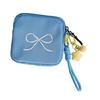Multifunctional Small Stuff Pouch Organizer Bag and Removable Strap Set Elegant Bowknot Daily  Storage Solution