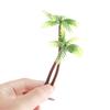 10pcs Plastic Craft Fake Decoration Bonsai Coconut Palm Tree Artificial Plants Micro Landscape Miniature