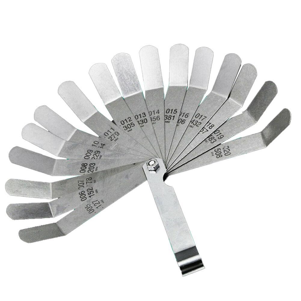 0.005-0.020 Inch Feeler Gauge 0.127-0.508mm 1 Set Easy To Use