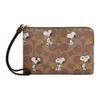 X Peanuts Kollaboration 16 Muster Druckdesign Beschichtetes Canvas Clutch Tasche Klein Damen Clutch Braun Mehrfarbig CBS82-IMY3O