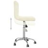Dining Chair Swivel Cream Fabric