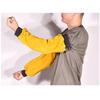 Popular Heat Resistant 19" Long Cowhide Leather Welding Sleeves Yellow A