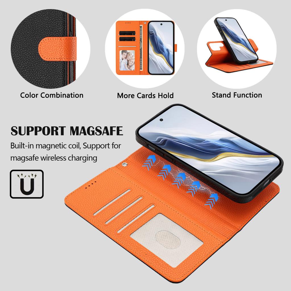 For Samsung Galaxy S25 Ultra Leather Magnetic Case Detachable Wallet Phone Cover with Hand Strap