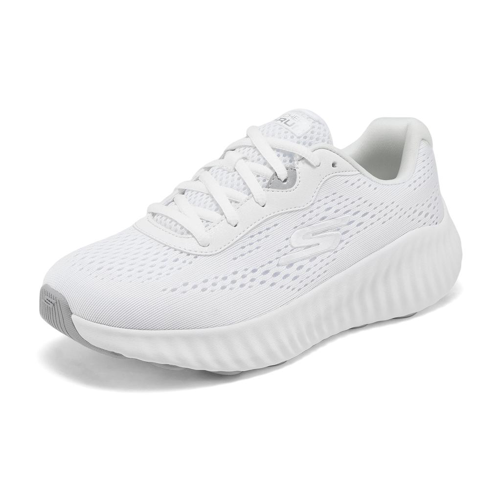 Skechers Go Run Now Comfortable Slip-Resistant Durable Low-Top Casual Training Running Shoes Women Sneaker Silver 129365-WSL