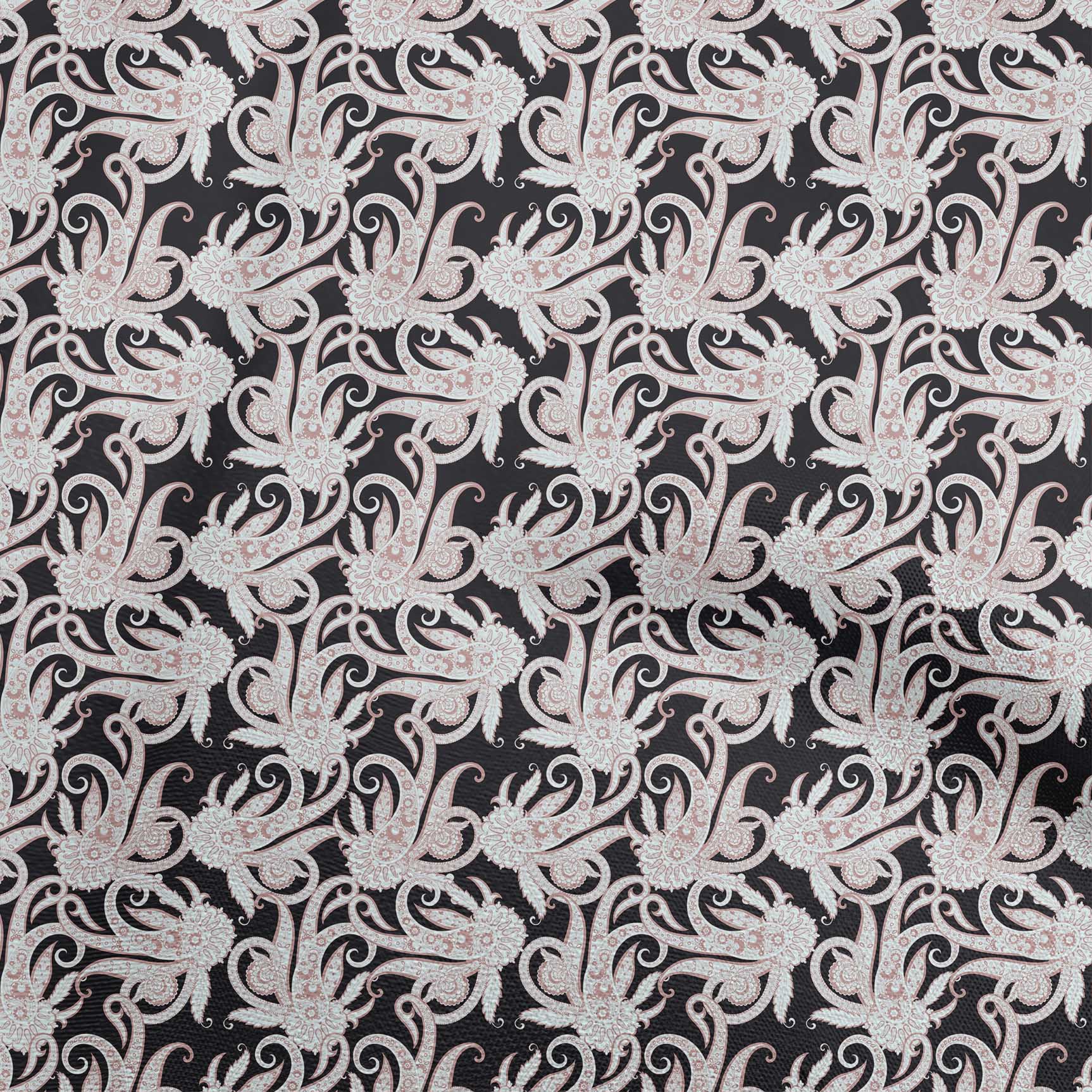 

oneOone Cotton Flex Темно-оливкова зелена тканина Азіатська пейслі Ремісничі проекти Декоративна тканина з принтом у дворі 40 дюймів 42 Inch Wide - Viscose Chiffon рожевий