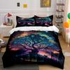 Colorful Cosmic Tree Print Bedding Set Bedding set (1 duvet cover, 2 pillowcases, duvet not included)