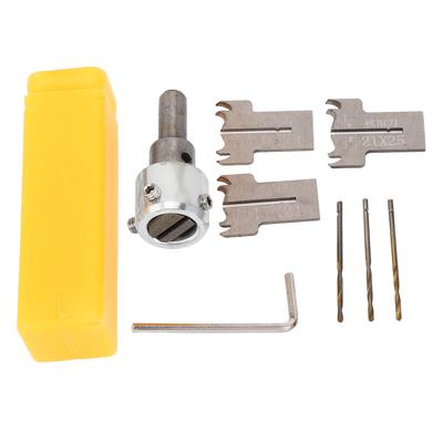 8 Stück Holzbearbeitungsarmband Bohrschneider HSS Multifunktionales Holzring-Bohrer-Set mit 3 Stück