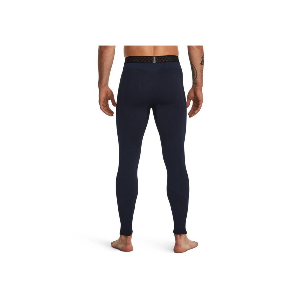 Under Armour Rush ColdGear Seamless Solid High Waist Three-Quarter Tights Men Tights Dark-Blue 1379284-410