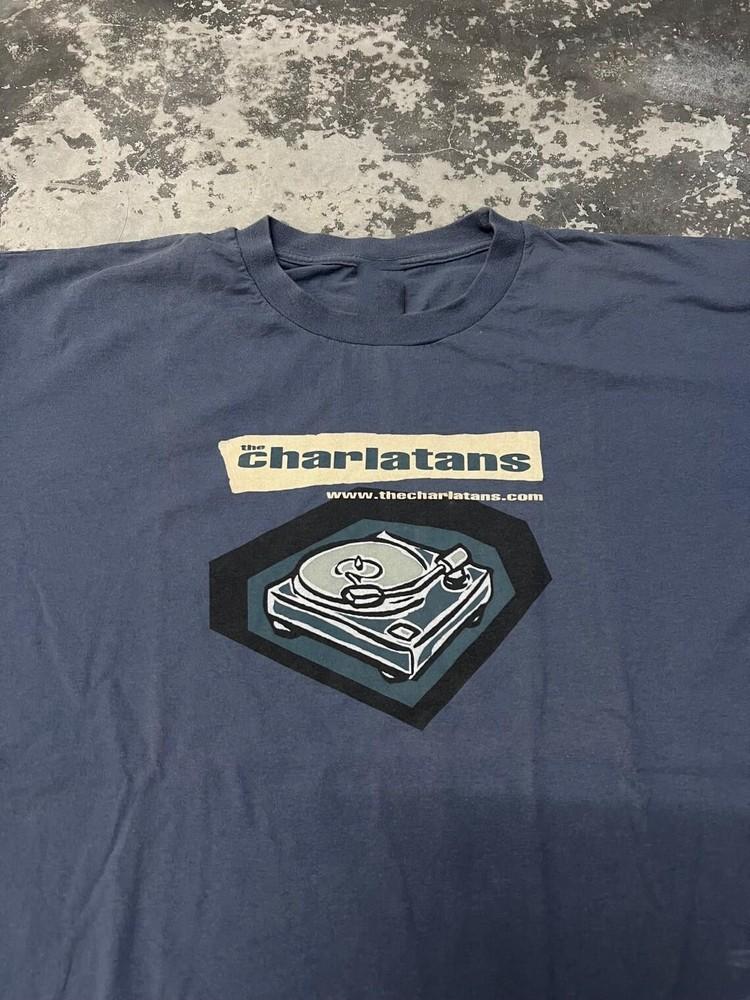 The Charlatans Britpop Band Short Sleeve T Shirt Full Size S-5XL Unisex T-Shirt L