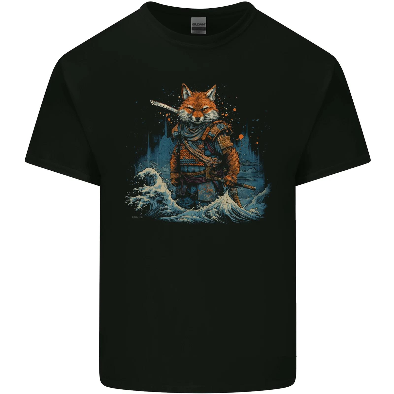 A Japanese Samurai Kitsune Bushido Ronin Kids T-Shirt Childrens 4XL