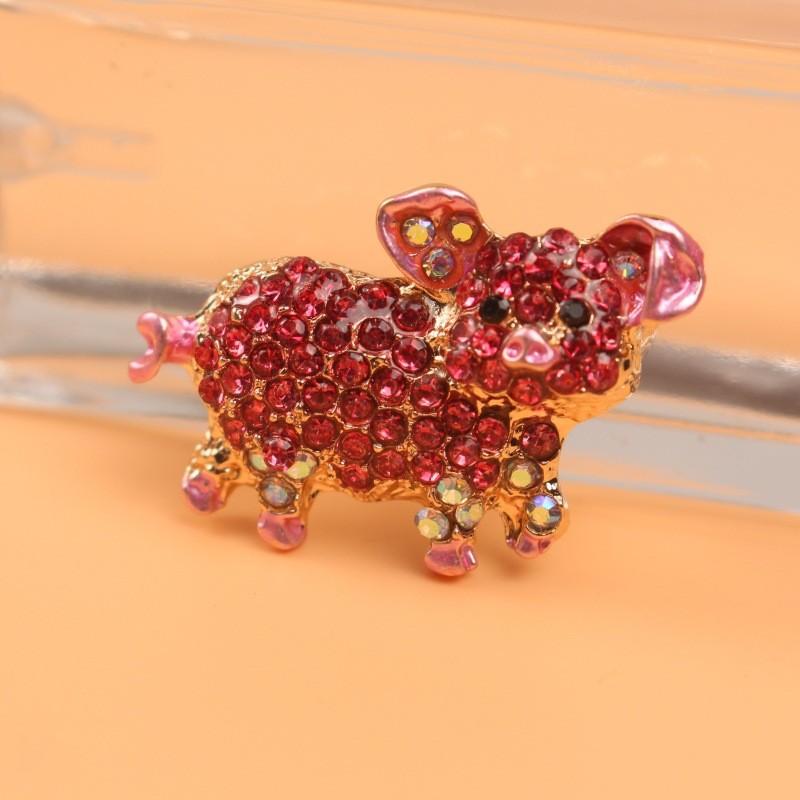 Alloy Pig Zodiac Brooch Pin For Women Fashion Jewelry Winter