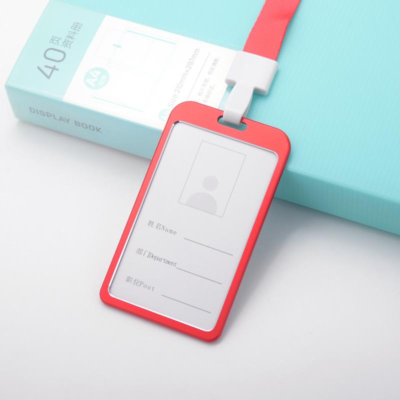 Șnur cu Cataramă Integrată Suport pentru Insigne Card de Identitate Insignă Asistentă Șnur Clip din Aliaj de Aluminiu
