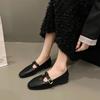 Fashion Women Loafers Ballet Dance Buckle Shoes Slip On Cross Strap Black Flat Low Heels Autumn Spring Dress Mary Jane Pumps
