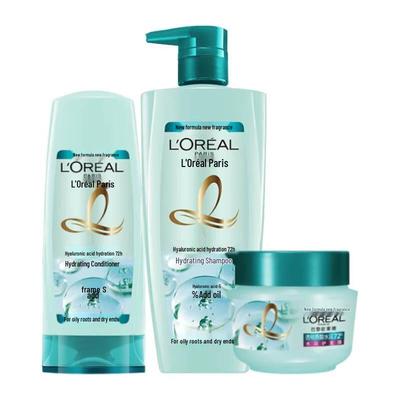 L'Oréal Hyaluronsäure Feuchtigkeitsspendende Haarpflege 3-teiliges Set