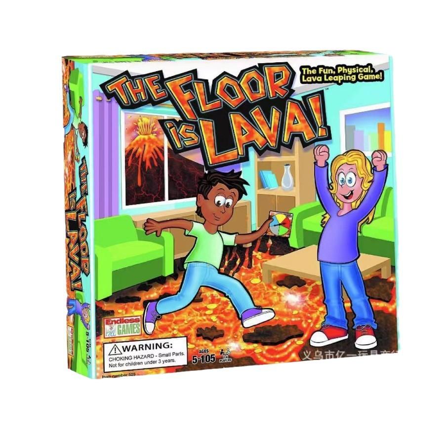 

Floor Lava Board Game Volcano Family Party Turntable Card Set Interactive Games