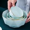 Jingdezhen Ceramic Light Luxury Hand-Painted Gold Dining Bowls
